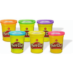 Hasbro B6756 - Play-Doh - Knete - Einzeldosen in versch. Farben 6-fach sortiert