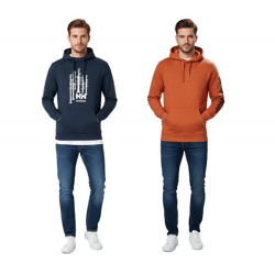 Helly Hansen Logo Herren Hoodie Baumwoll-Pullover mit Kapuze 300 g/m² Sweat-Pullover 79264 Orange oder Dunkelblau