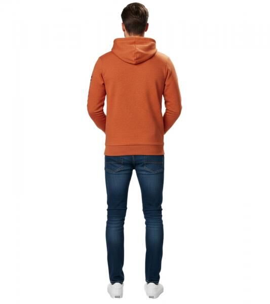 Helly Hansen Logo Herren Hoodie Baumwoll-Pullover mit Kapuze 300 g/m&sup2; Sweat-Pullover 79264_290 Orange