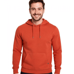 Herren Hoodie Kapuzen-Pullover Basic-Pullover moderner Baumwoll-Pullover Sweater Große Größen Rot