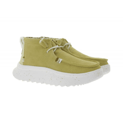 HEY DUDE Wendy Peak Damen Schlupf-Stiefelette im Mokassin-Look mit Wechselfußbett und Echtleder 40411-265 Beige