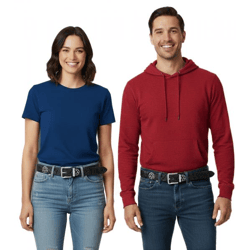 HIM Gürtel der Rockband für Damen oder Herren Einheitsgröße 100cm stylischer Freizeit-Gürtel BT110925HIM4 Schwarz/Grau