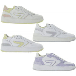 HUB Smash L31 Damen Sneaker mit Terry-Fütterung Echtleder-Schuhe Turn-Schuhe W5008L31-L10 Weiß
