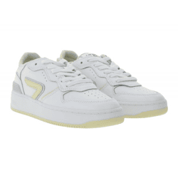 HUB Smash L31 Damen Sneaker mit Terry-Fütterung Echtleder-Schuhe W5008L31-L10-897 Weiß/Beige