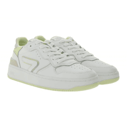 HUB Smash L31 Damen Sneaker mit Terry-Fütterung Echtleder-Schuhe W5008L31-L10-A21 Weiß/Rosa