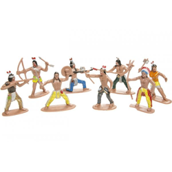Indian play figures assortment in a bag