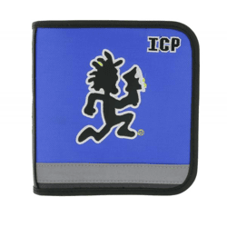 INSANE CLOWN POSSE CD-Hülle von der Horrorcore Rap-Band reflektierend für 24 CD´s Blau/Schwarz/Weiß/Gelb