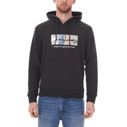 JACK & JONES Herren Kapuzen-Pullover mit Baumwollanteil Langarm-Shirt mit farblichen Akzenten 12262421 Grün