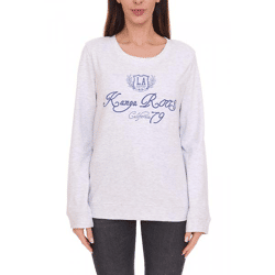 KangaROOS Women's Sweatshirt—Stylish Sweatshirt with Logo Print on the Front 47524269 Light Gray