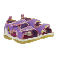 KEEN Knotch Creek Kinder Sandalette Trekking-Schuhe mit Klettverschluss Sommer-Schuhe 1027226 Rosa/Lila