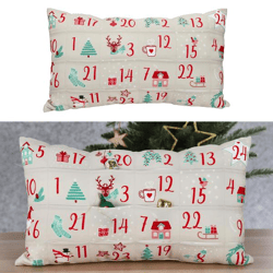 Kissen Adventskalender, ca. 50x30cm