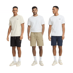 klassische BLEND BHEdgar Herren Shorts mit Logoprint Freizeitshorts 20717890 Blau, Schwarz oder Beige