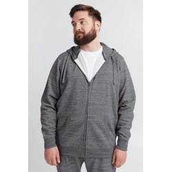 klassische BLEND BT Velno Herren Kapuzenjacke mit Reißverschluss Sweatjacke Große Größen 20714928ME-200277 Grau