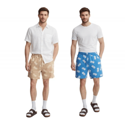 klassische BLEND Herren Shorts mit Kordelzug Shorts auch in großen Größen 20715497 Beige oder Blau