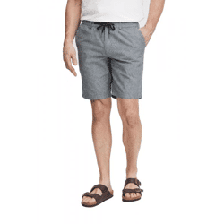 klassische FQ1924 FQHenry Herren Leinenshorts mit Reißverschluss Shorts 21900626-194011 Grau