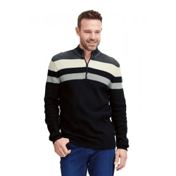 klassische FQ1924 FQKyle Herren Zip-Jacke mit Stehkragen Jacke 21900654-194011 Grau