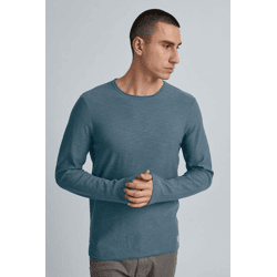 Classic 11 PROJECT PRFriko Men's Fine-Knit Crew-Neck Sweater 20714436ME-184217 Blue