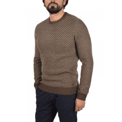klassischer BLEND BHCalisto Herren Grobstrickpullover mit Rundhals Strickpullover 20711925ME-191116 Braun