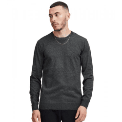 klassischer BLEND BHCerstan Herren Feinstrickpullover mit Rundhals Strickpullover 20716722ME-200278 Grau