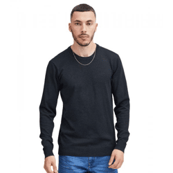 klassischer BLEND BHCerstan Herren Feinstrickpullover mit Rundhals Strickpullover auch in großen Größen 20716722ME-194024 Blau