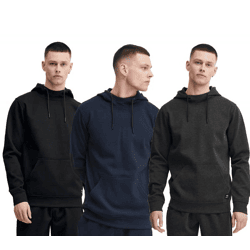 klassischer SOLID SDQuinton Herren Kapuzenpullover aus Sweat Hoodie Große Größen 21301037-ME Schwarz, Blau oder Grau