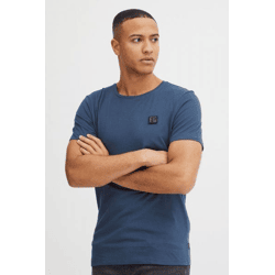klassisches 11 PROJECT PRChris Herren T-Shirt mit Rundhals Shirt 20715521ME-194024 Blau