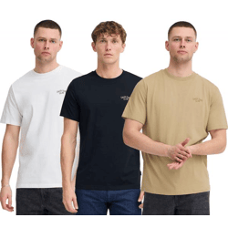 klassisches BLEND BHJamey Herren T-Shirt mit Rundhals Shirt 20717774 Schwarz, Beige oder Weiß