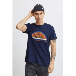 klassisches BLEND Herren T-Shirt mit Rundhals Shirt 20715022-194024 Blau