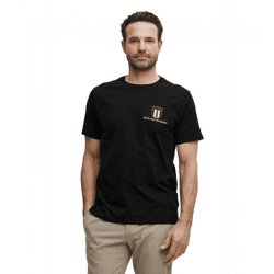 klassisches FQ1924 FQOlaf Herren T-Shirt mit Rundhals Shirt 21900540-ME-193911 Schwarz
