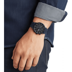 KNOX Herren Armband-Uhr analoge Quarz-Uhr mit Silikon-Armband 41mm KNOX01 Navy