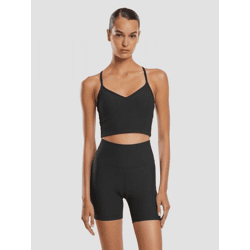 Comfortable aim'n Women's Stretch Bralette, Black