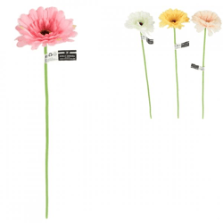 Künstliche Blume Gerbera 47 cm 4 Stück sortiert