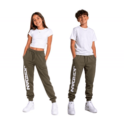 kuschelige NIKE Jordan Flight MPV Kinder Jogging-Hose mit Jordan-Logo Mädchen und Jungen Baumwoll-Jogger 95D229-E6F Grün