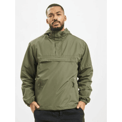 lässige Brandit Herren Jacke Reißverschluss Taschen Khaki