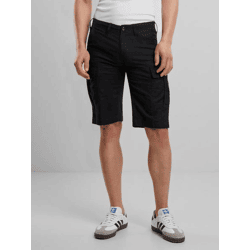 lässige Brandit Herren Shorts Reißverschluss Taschen mit Baumwolle Schwarz