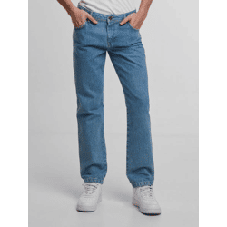 lässige DEF Herren Jeans Slim Fit mit Baumwolle Hell-Blau