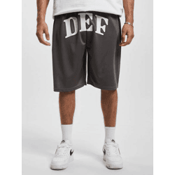 lässige DEF Herren Shorts Kordelzug Taschen Grau