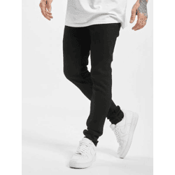 lässige Denim Project Herren Jeans Skinny Fit Stretch mit Baumwolle Schwarz