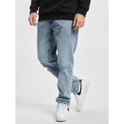 lässige Denim Project Herren Jeans Straight Fit mit Baumwolle Blau