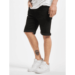 lässige Denim Project Herren Shorts Stretch mit Baumwolle Schwarz