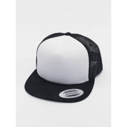 lässige Flexfit Unisex Cap Mesh 330 g/m² Schwarz/Weiß