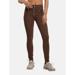 lässige Freddy Damen Jeans Skinny Fit Braun