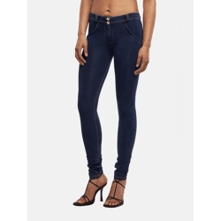 lässige Freddy Damen Jeans Skinny Fit Grau