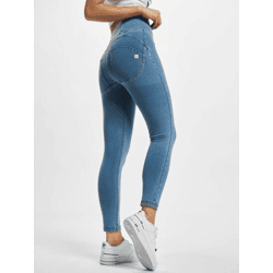 lässige Freddy Damen Jeans Skinny Fit Stretch Reißverschluss mit Baumwolle Blau