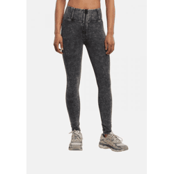 lässige Freddy Damen Jeans Skinny Fit Stretch Schwarz