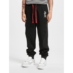 lässige Just Rhyse Herren Jeans Kordelzug Reißverschluss 360 g/m² mit Baumwolle Schwarz