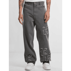 lässige Karl Kani Herren Jeans 275 g/m² mit Baumwolle Grau
