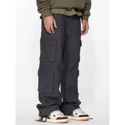 lässige MJ Gonzales Herren Jeans Taschen mit Baumwolle Grau