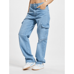 lässige Only Damen Jeans Straight Fit mit Baumwolle Blau