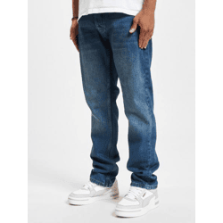 lässige Rocawear Herren Jeans Taschen Straight Fit mit Baumwolle Blau